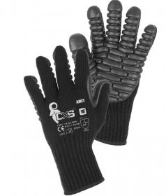 AMET pracovní rukavice pletené s antivibračními polštářky