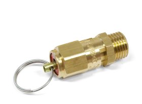 Pojistný ventil pro tlakové nádoby, zvedáky závit vnější 1/4" max. tlak-8bar