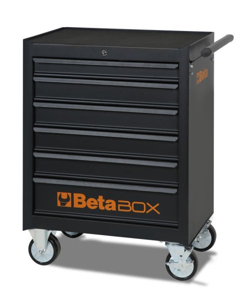2400/C04BOX vozík na nářadí se 6 zásuvkami, černý BETA EASY