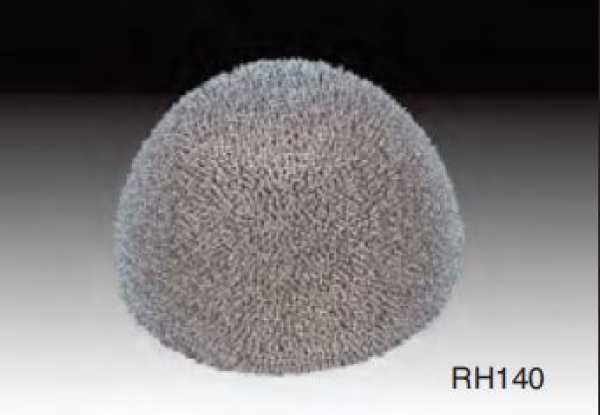 RH140 stříbrný brusný hříbek pr.32x18mm HR170